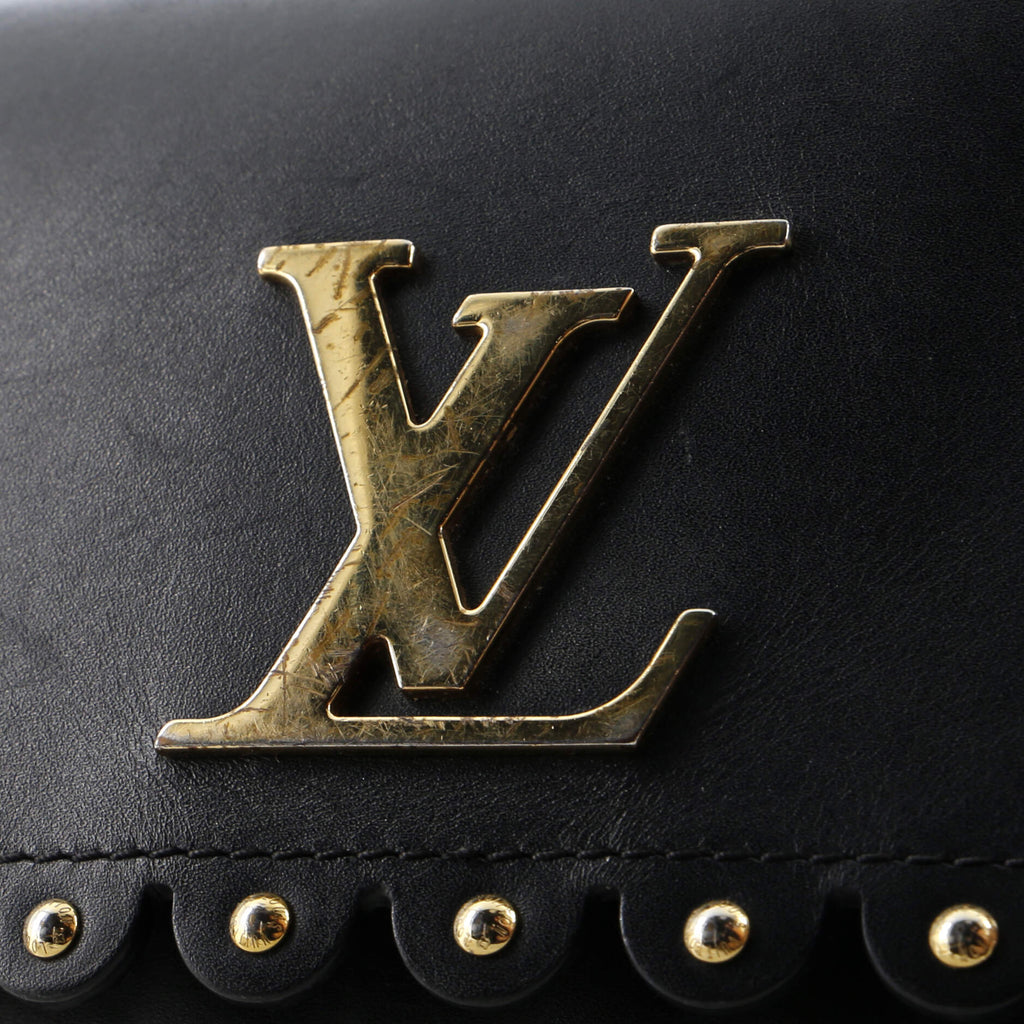 Louis Vuitton Chain Louise Clutch Studded Leather MM