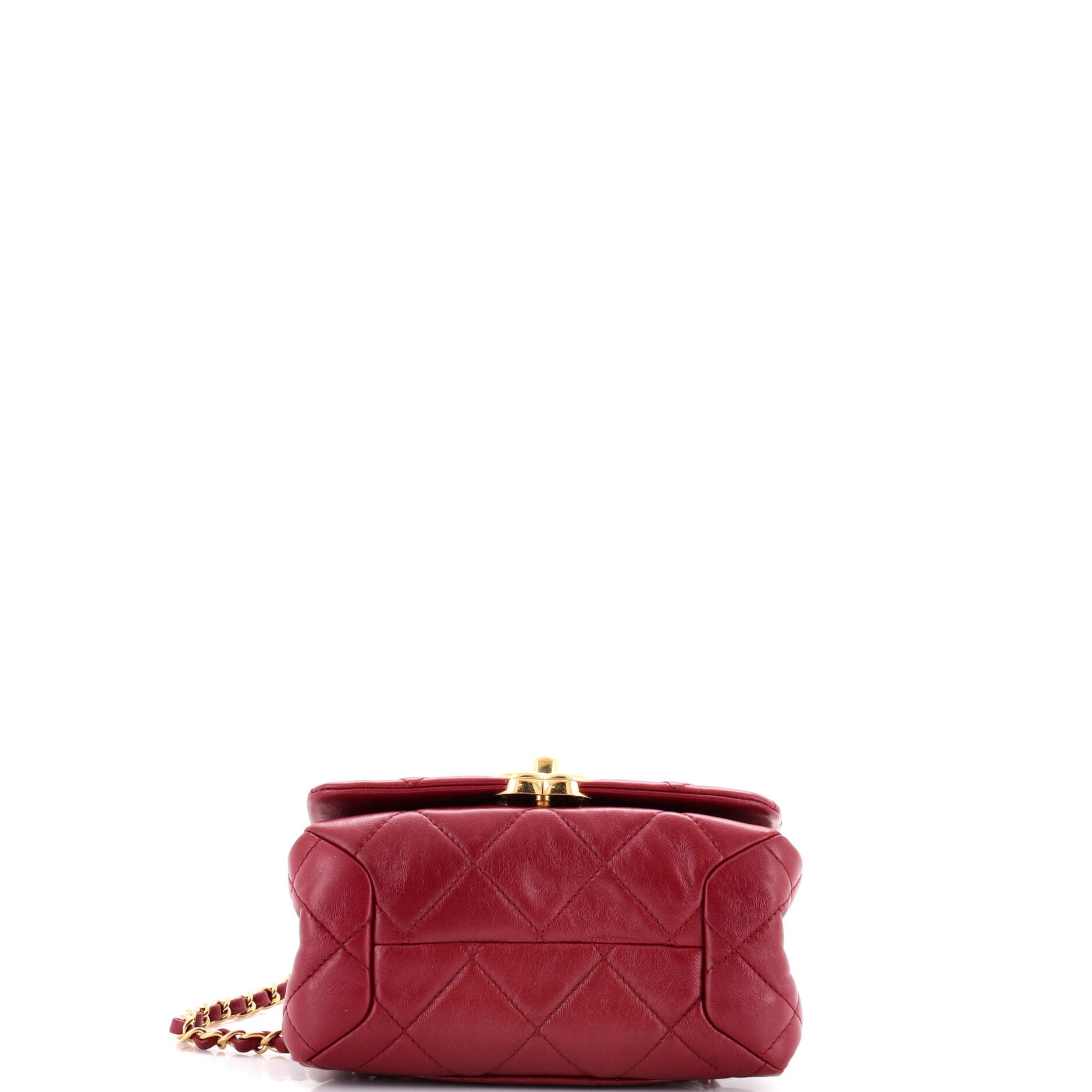 Color Match Flap Bag Quilted Lambskin Mini
