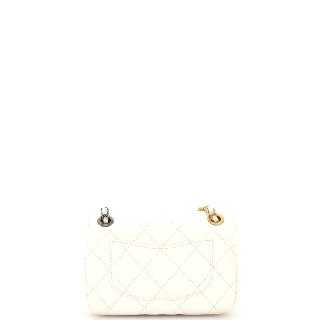 Coco Clips Flap Bag Embellished Quilted Lambskin Mini