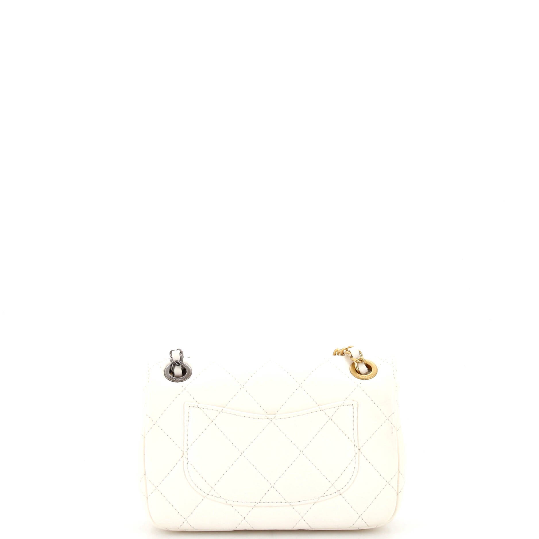 Coco Clips Flap Bag Embellished Quilted Lambskin Mini