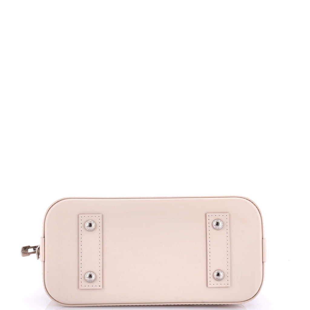 Alma Handbag Epi Leather with Logo Jacquard Strap BB
