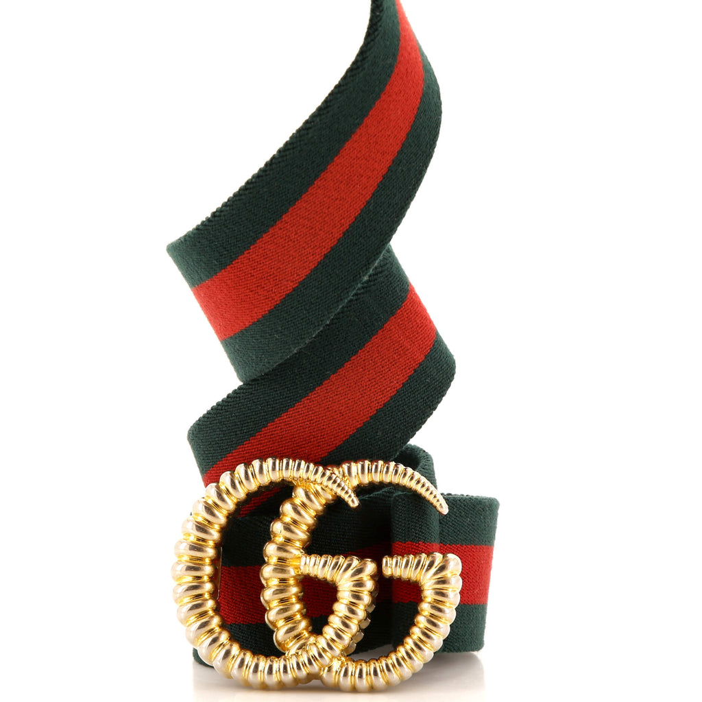 GG Torchon Web Belt Canvas Wide 75
