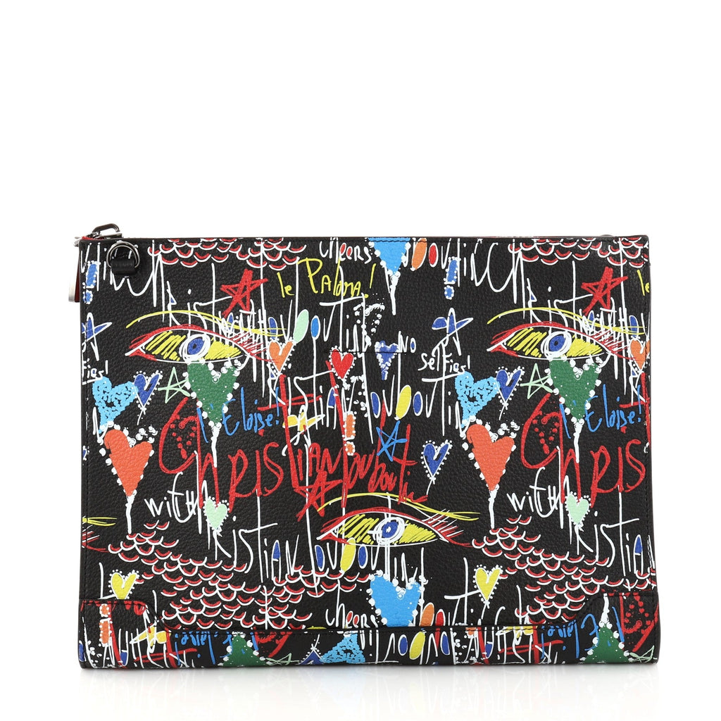 Loubiclutch Spiked Printed Leather