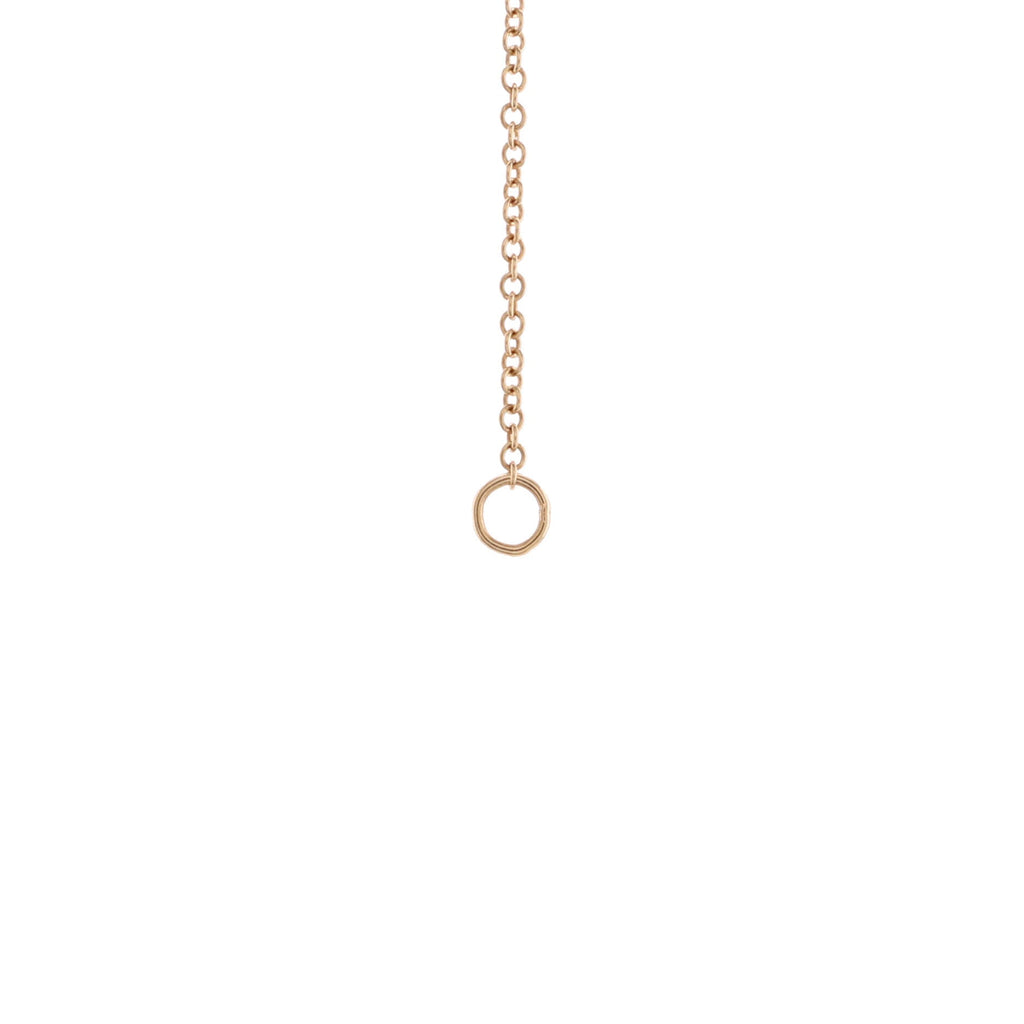 Atlas Pierced Bar Pendant Necklace 18K Rose Gold with Diamonds