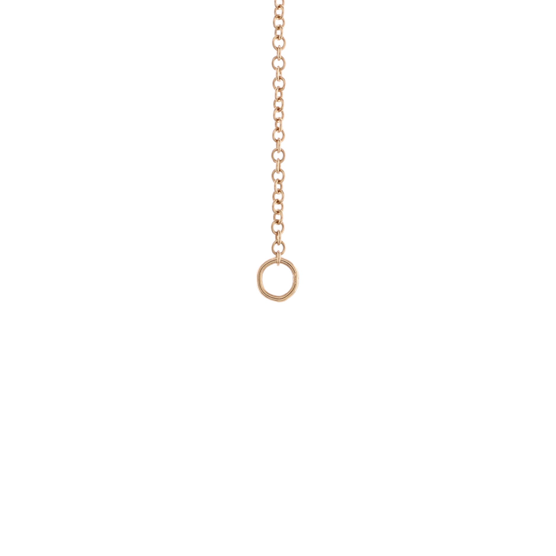 Atlas Pierced Bar Pendant Necklace 18K Rose Gold with Diamonds
