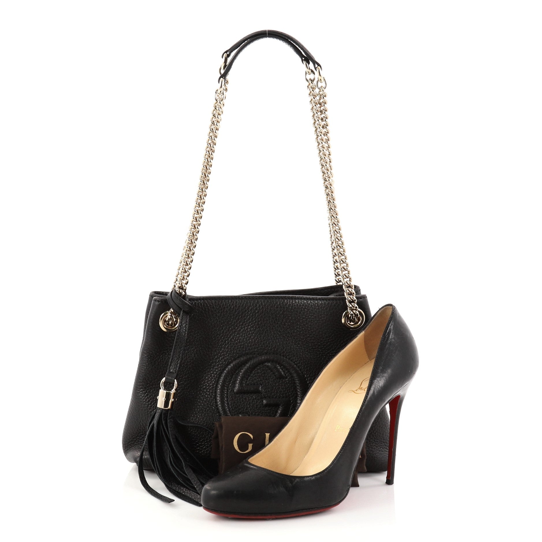Soho Chain Strap Shoulder Bag Leather Mini