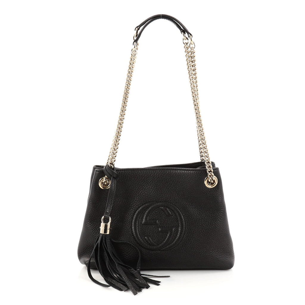 Soho Chain Strap Shoulder Bag Leather Mini