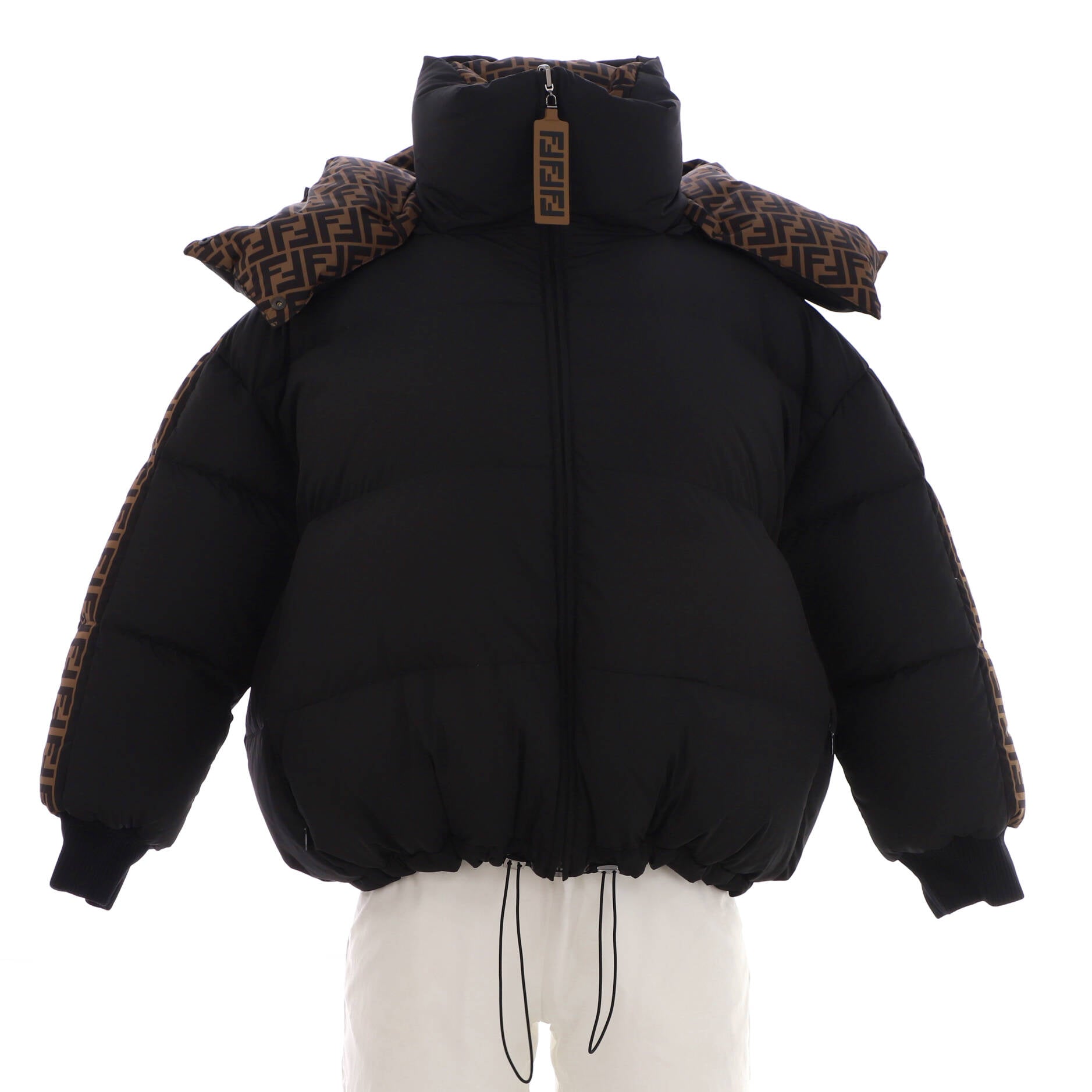 Women's Forever Reversible Hooded Puffer Jacket Zucca Quilted Polyester with Down