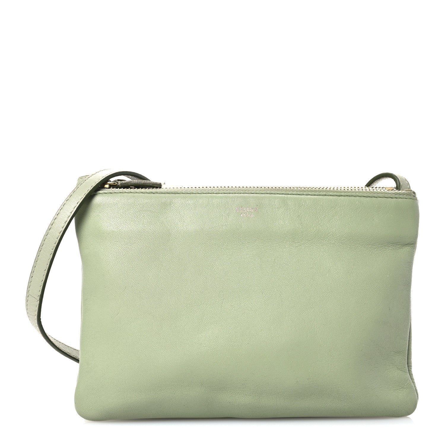 Lambskin Small Trio Crossbody Bag Pistachio