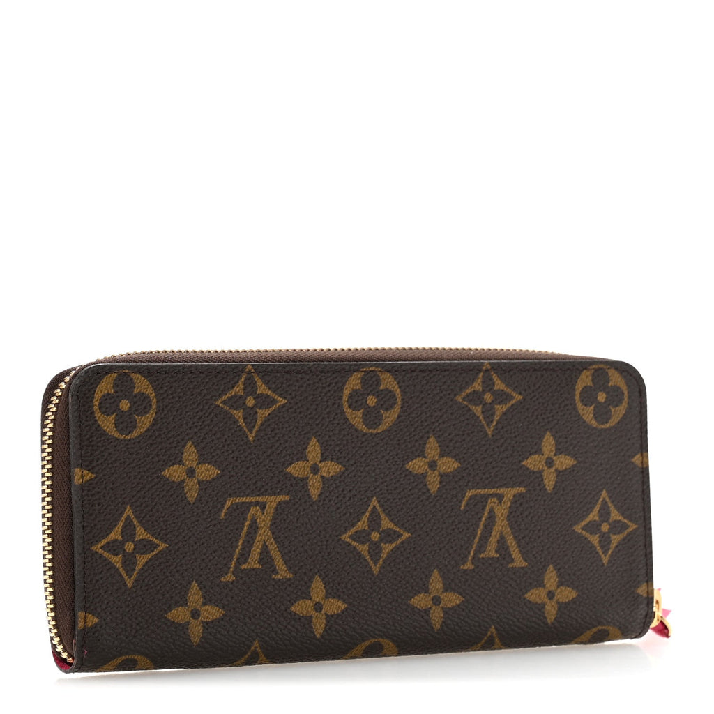 Monogram Clemence Wallet Fuchsia