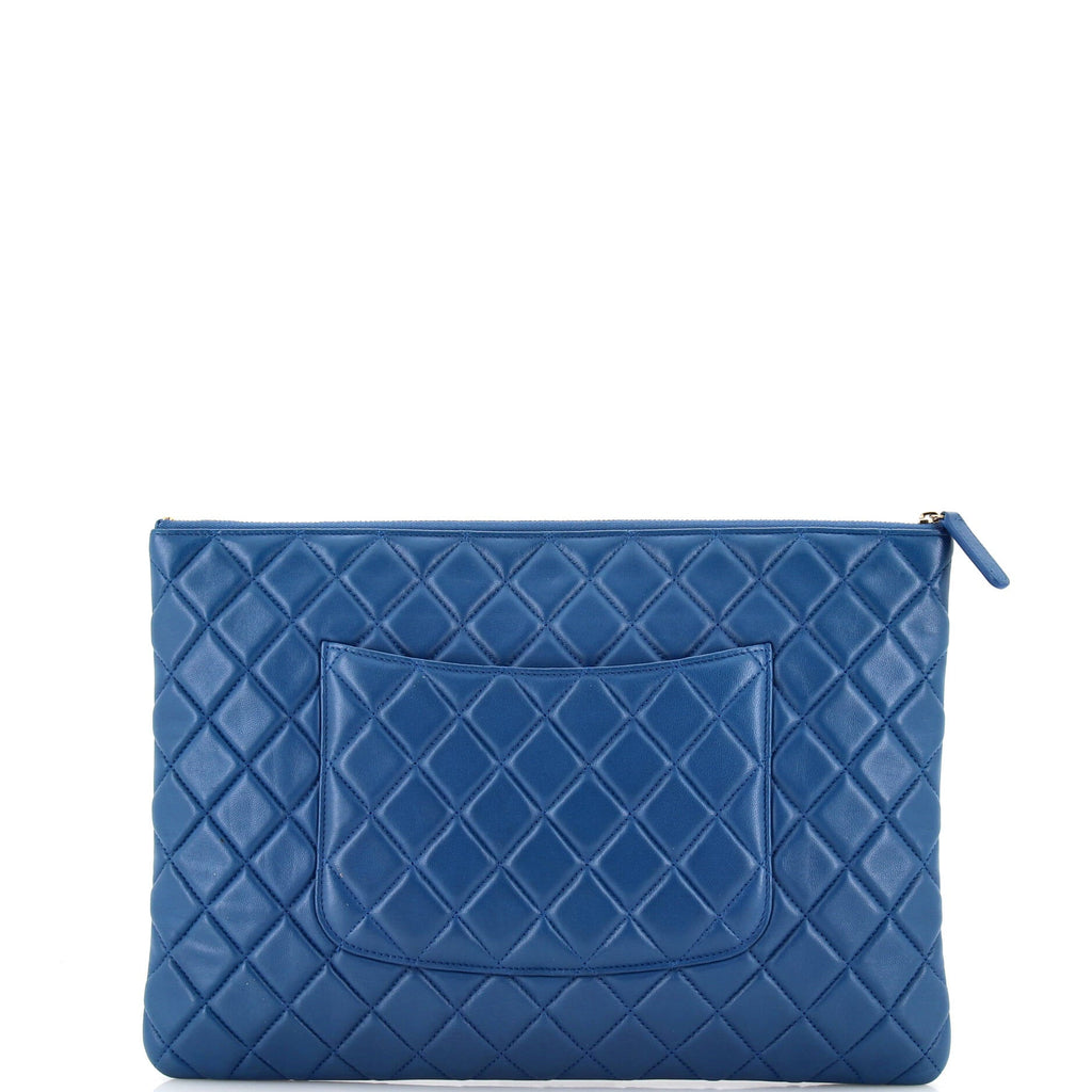 O Case Clutch Quilted Lambskin Large