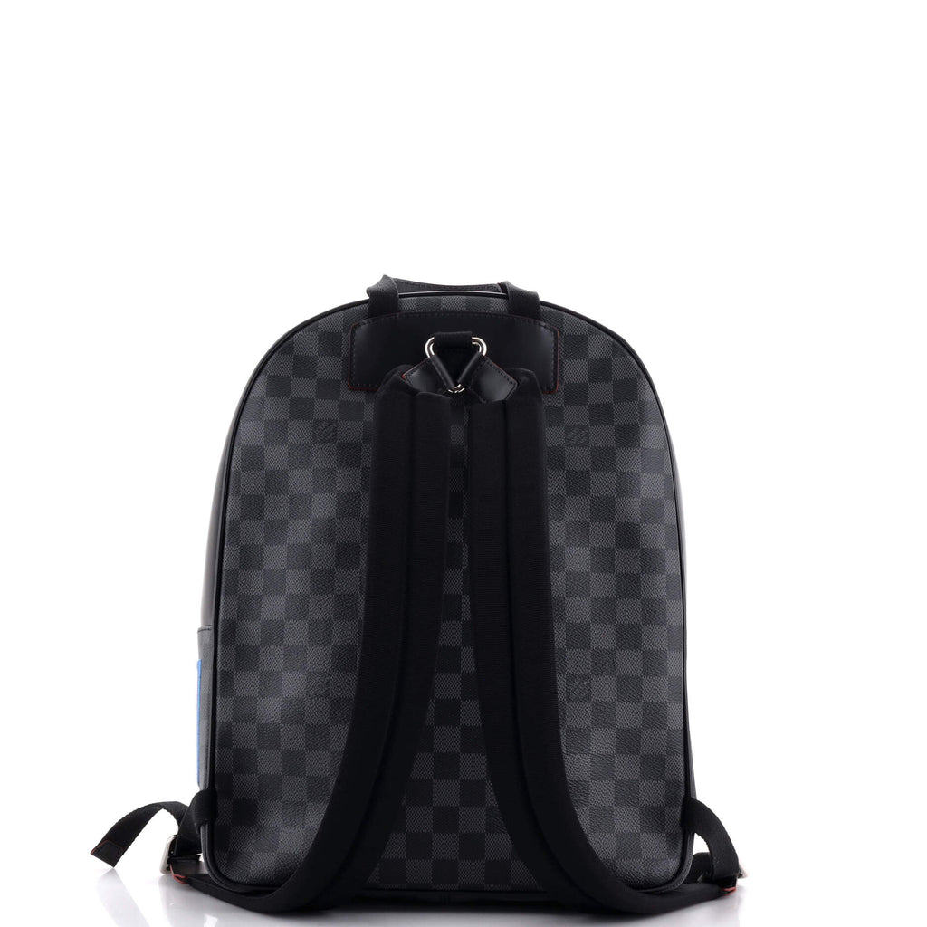 Louis Vuitton Josh Backpack Alps Patches Damier Graphite