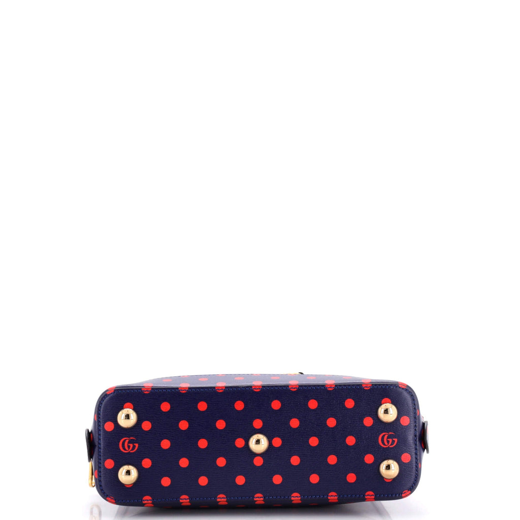 Horsebit 1955 Top Handle Bag Printed Leather Small