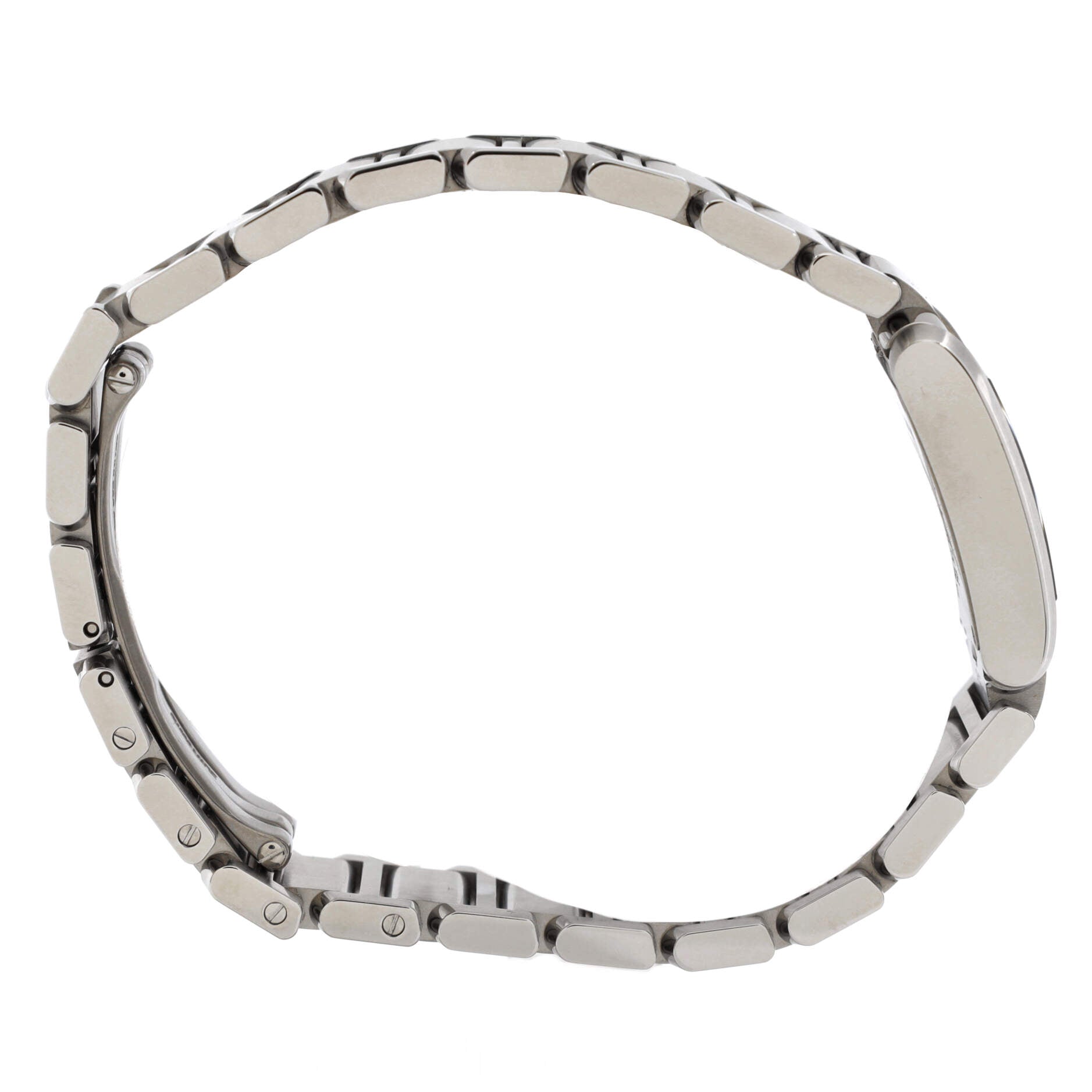 Tank Francaise Quartz Watch Stainless Steel with Diamond Markers 25