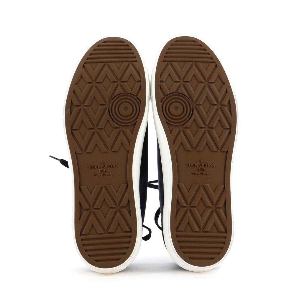 Men's Tattoo Low-Top Sneakers Monogram Canvas and Suede