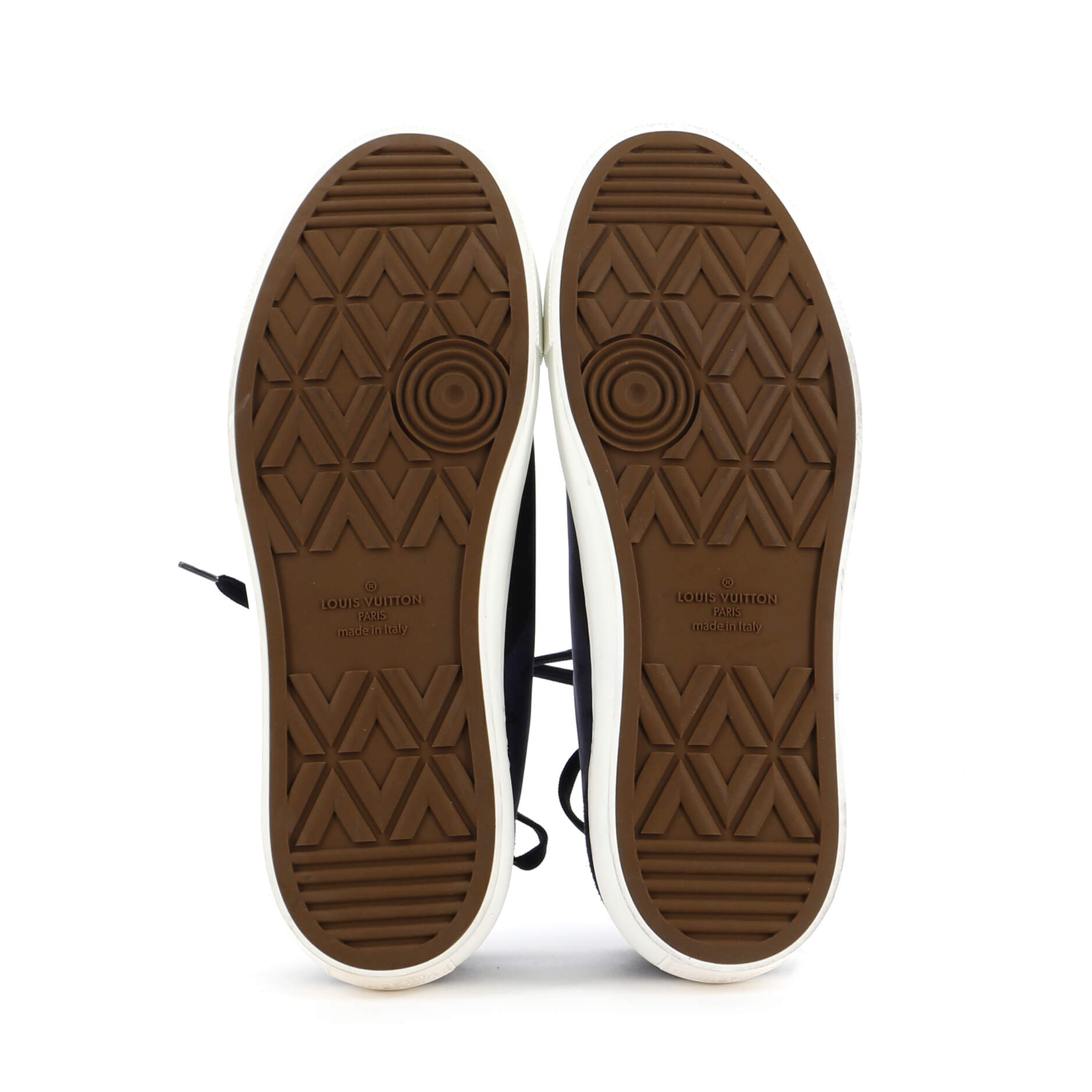 Men's Tattoo Low-Top Sneakers Monogram Canvas and Suede