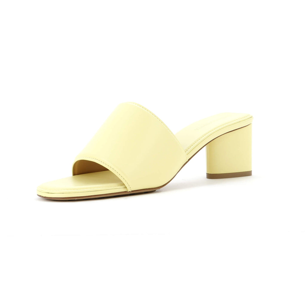 Women's Block Heel Mule Sandals Leather