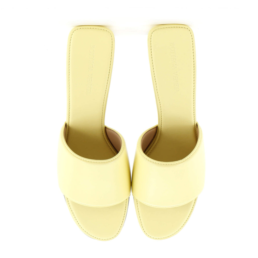 Women's Block Heel Mule Sandals Leather