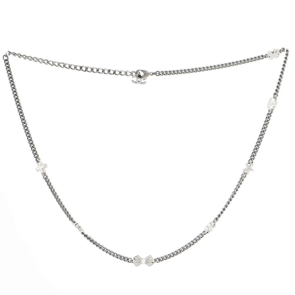 CC Lucky Charm Chain Belt Metal with Crystals 65