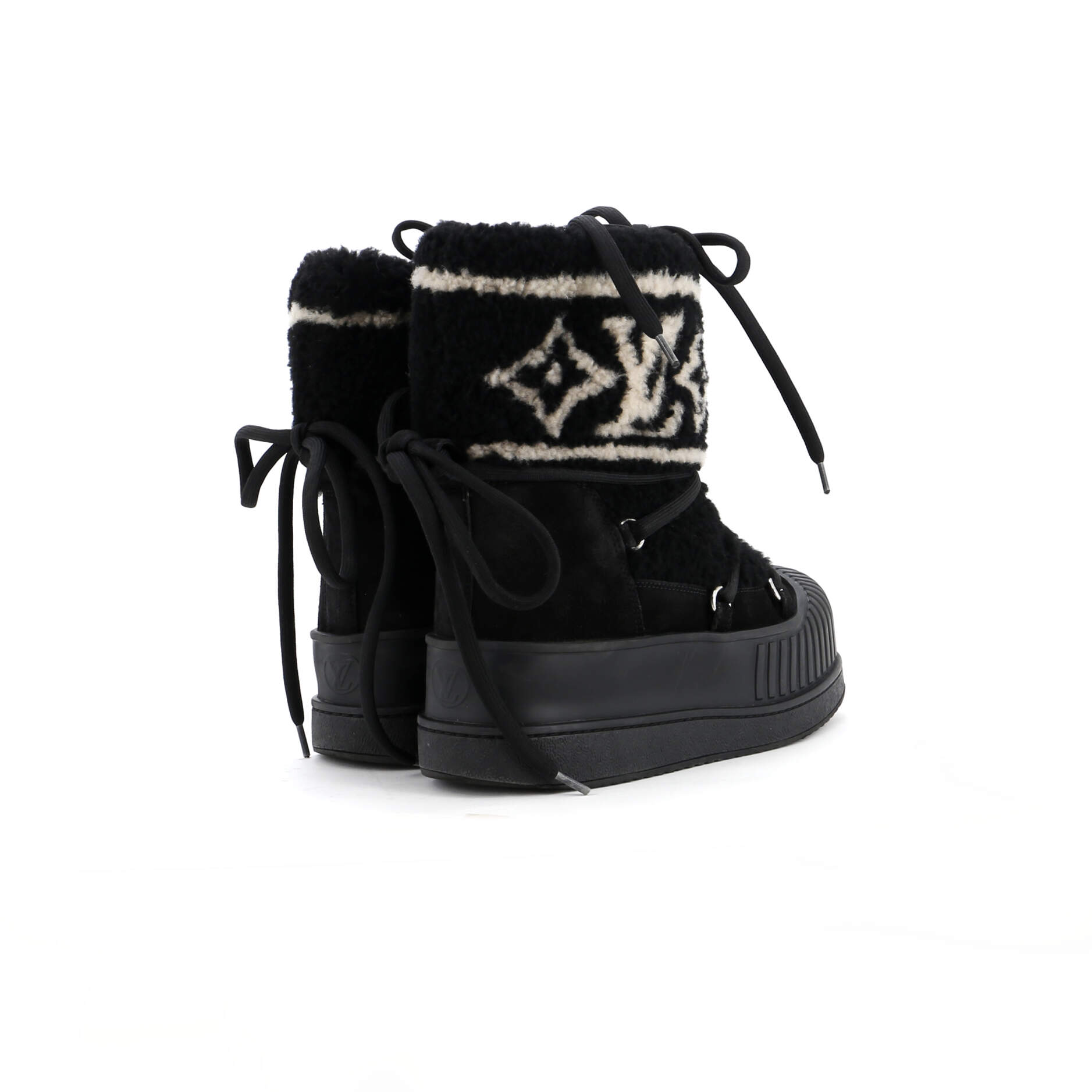 Women's Polar Flat Half Boots Shearling