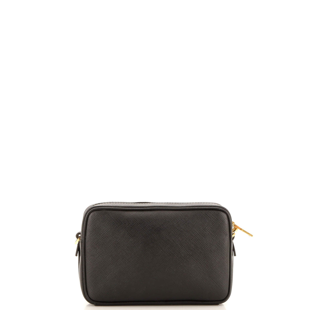 Monochrome Camera Bag Saffiano Leather Small