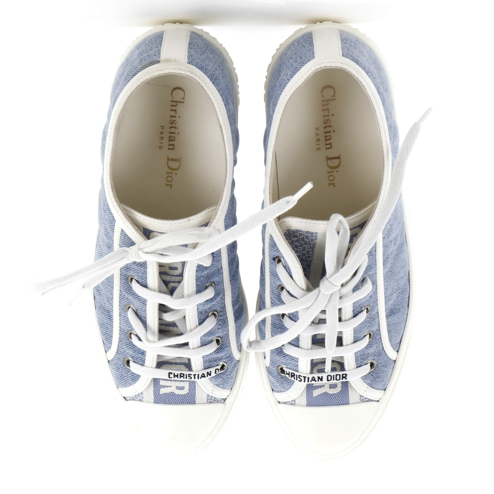 Women's Walk'N'Dior Sneakers Cannage Quilt Denim