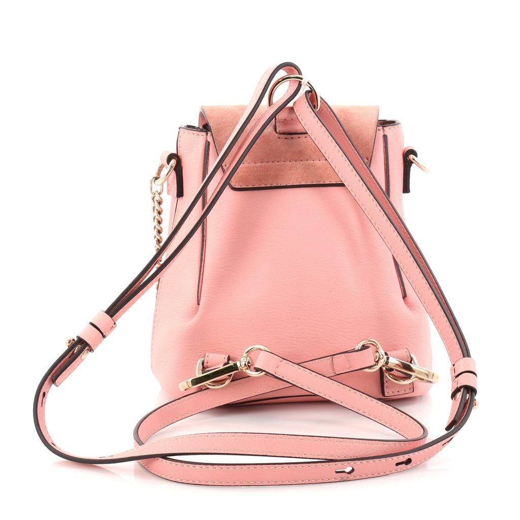 Faye Backpack Leather and Suede Mini
