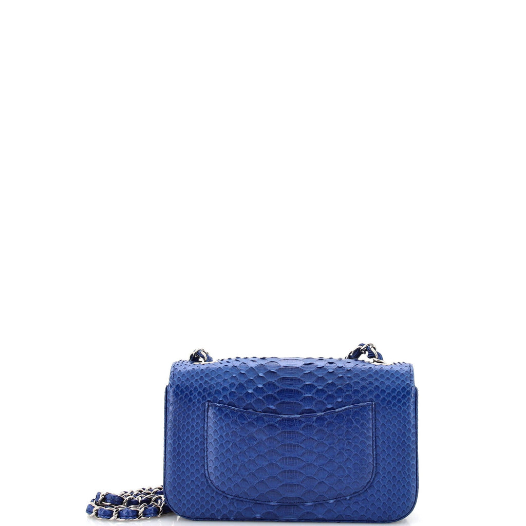 Classic Single Flap Bag Python Mini