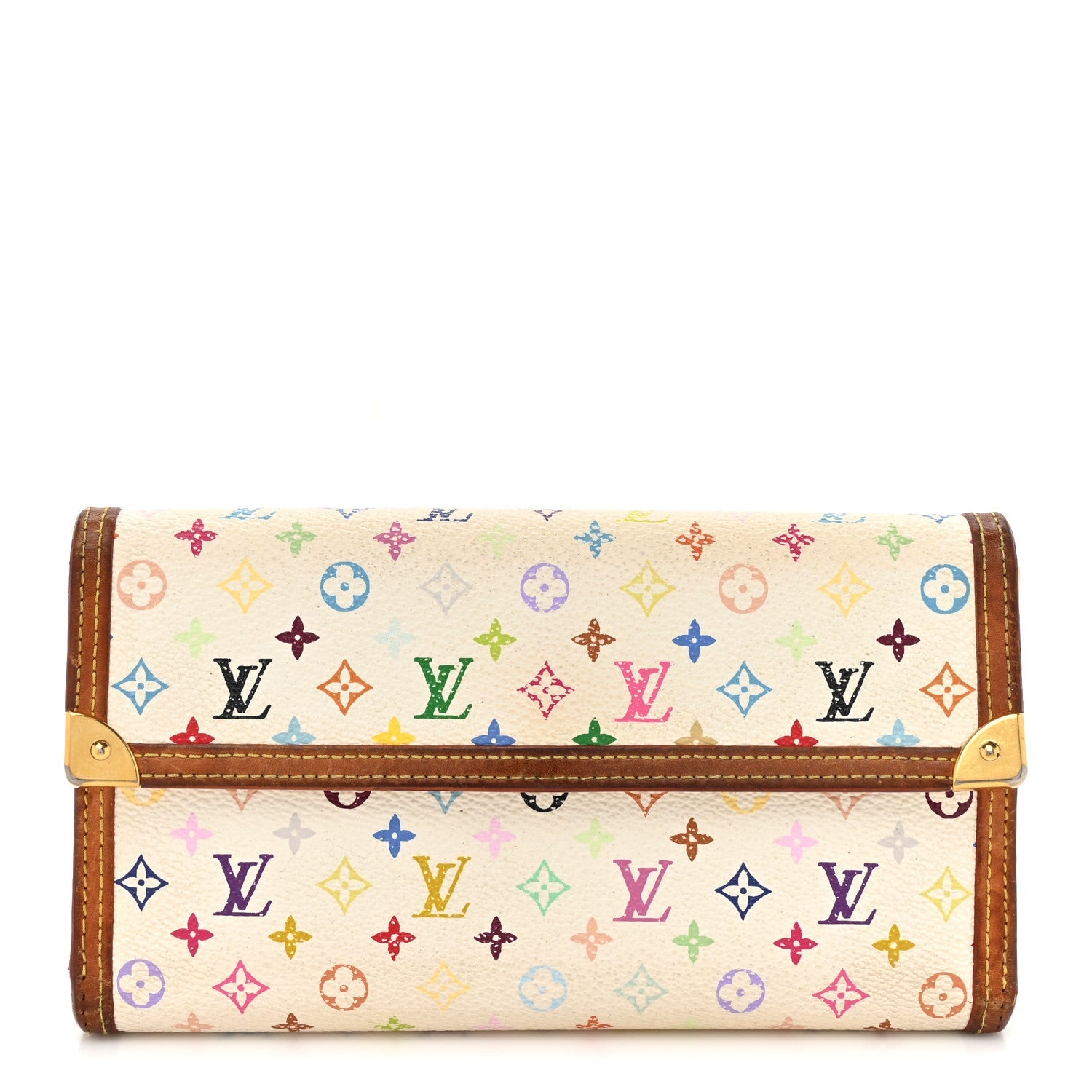 Monogram Multicolor Porte Tresor International Wallet White