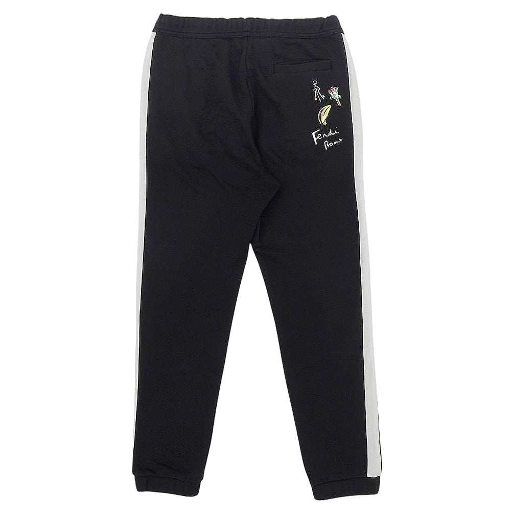 Fendi Cotton Sideline Patch Track Pants