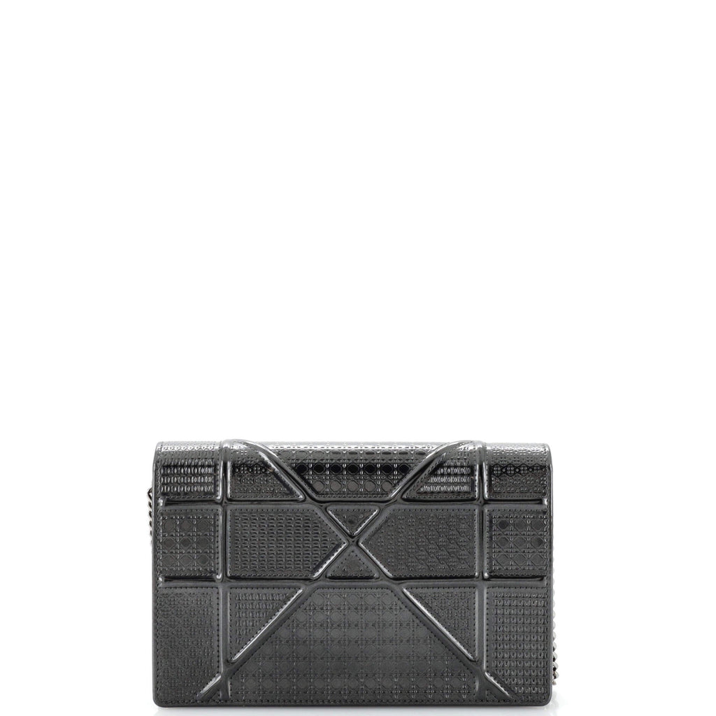 Diorama Wallet on Chain Cannage Embossed Calfskin