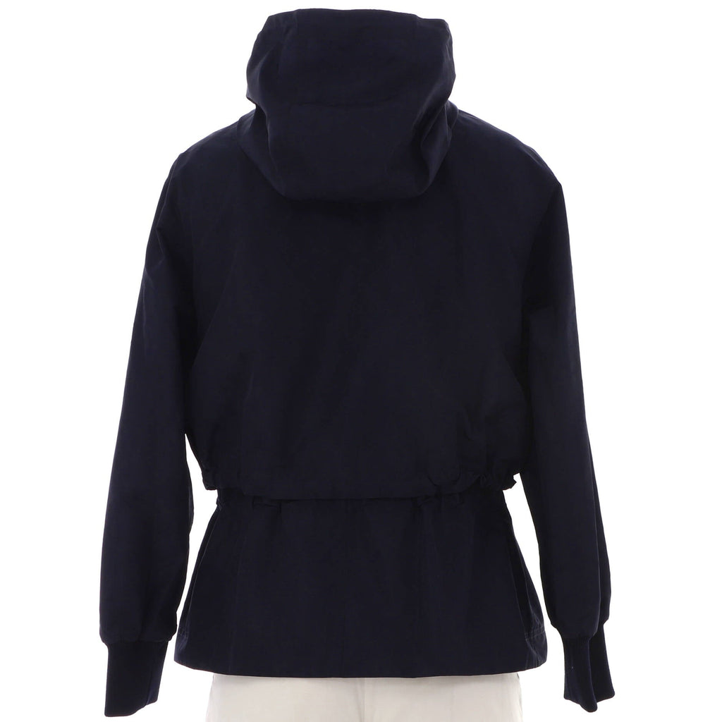 Women's Drawstring Monogram Parka Polyester and Silk Blend