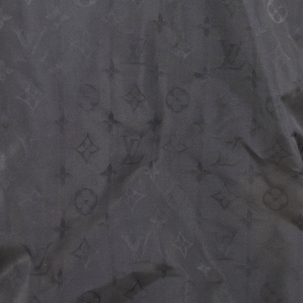 Women's Drawstring Monogram Parka Polyester and Silk Blend