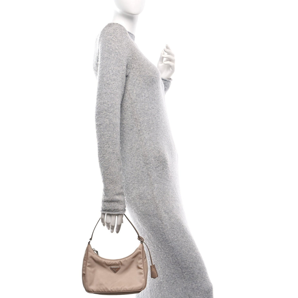 Tessuto Nylon Mini Re-Edition 2000 Bag Cammeo