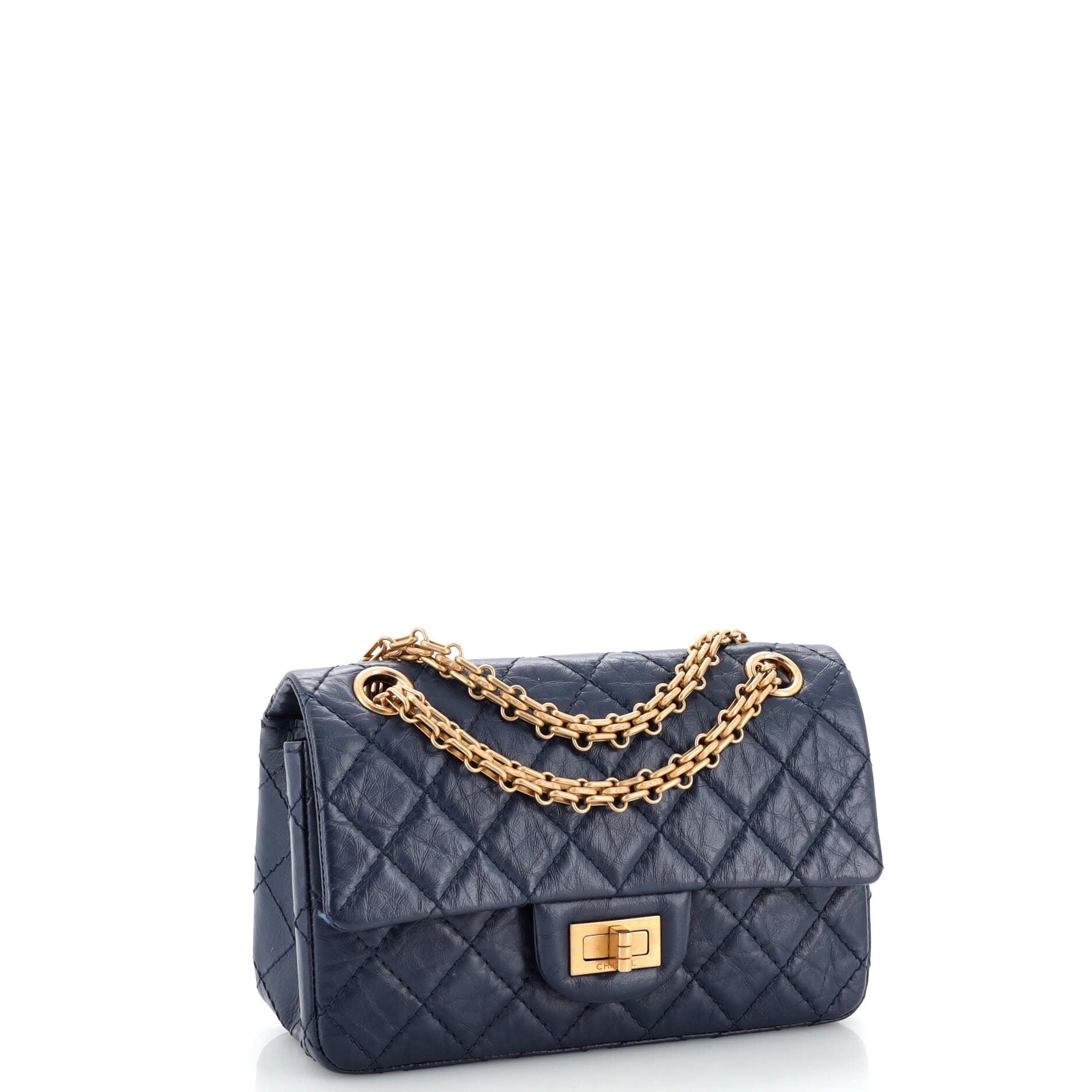 Reissue 2.55 Flap Bag Quilted Aged Calfskin Mini