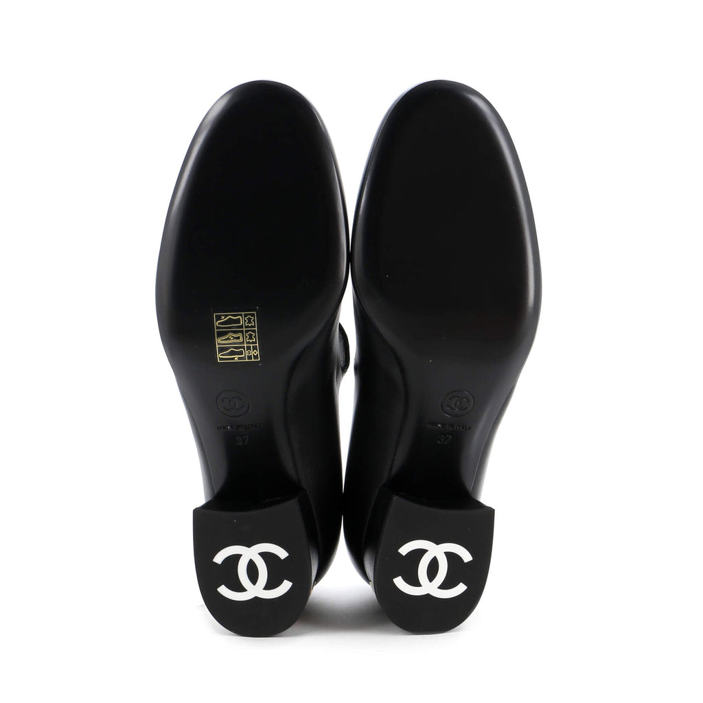 Women's Cap Toe CC Mary Jane Flats Leather