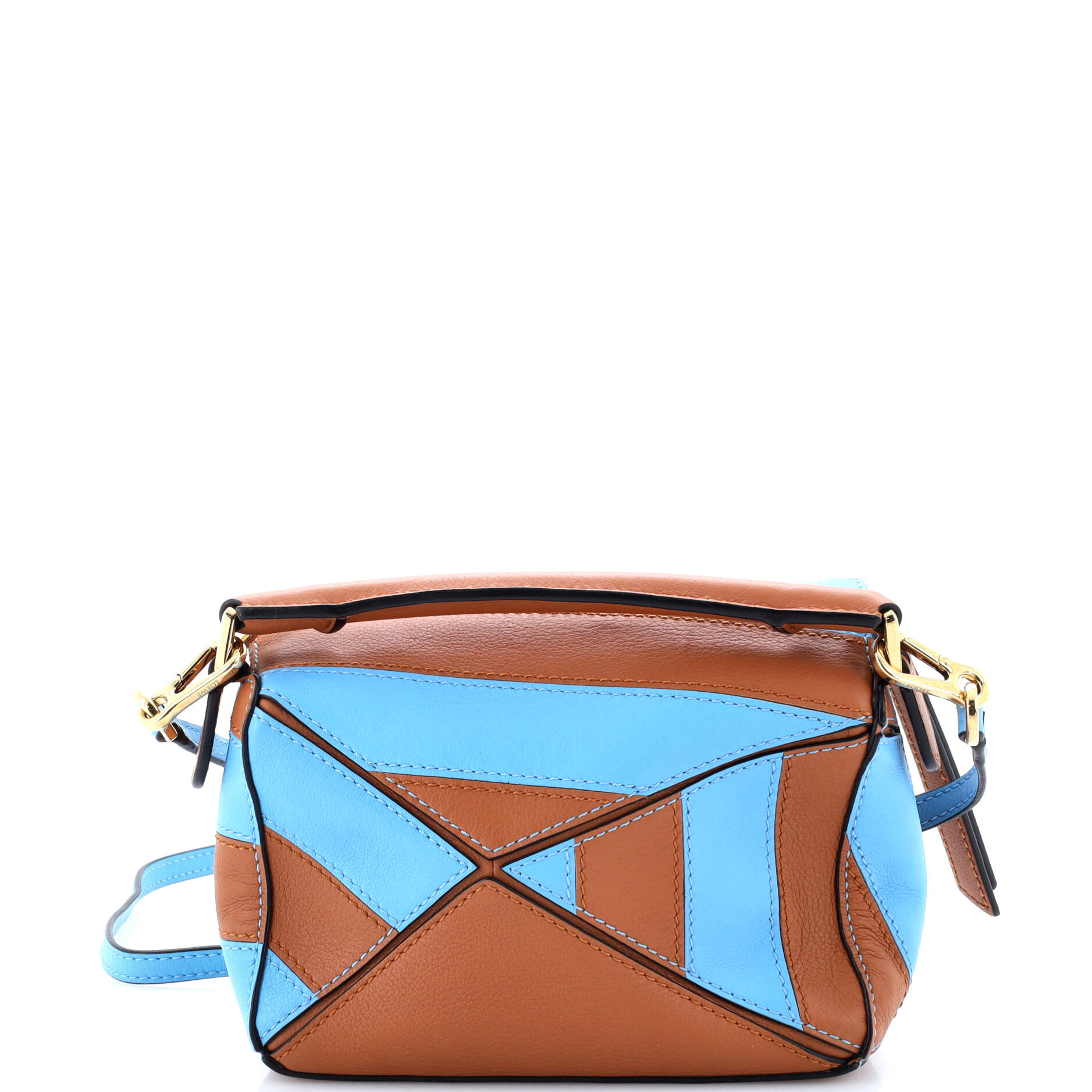 Rugby Puzzle Bag Patchwork Leather Mini
