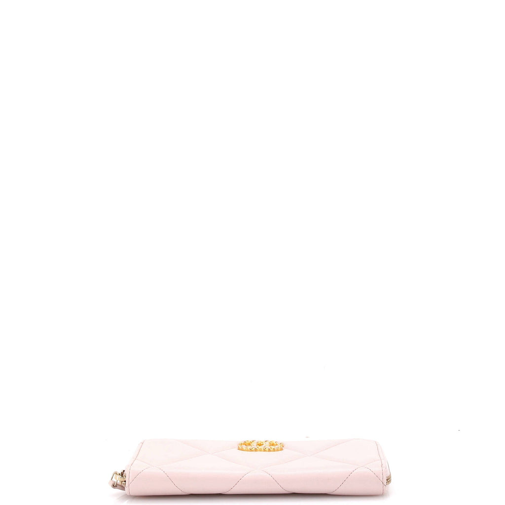 19 Zip Around Wallet Quilted Lambskin Long