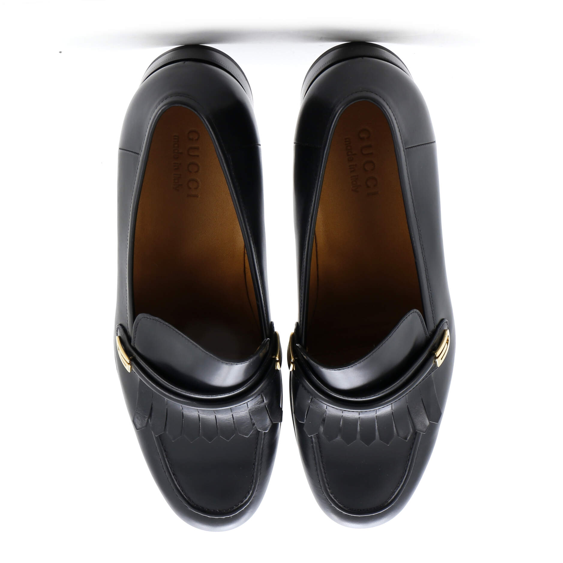 Men's Mirrored G Fringe Loafers Leather