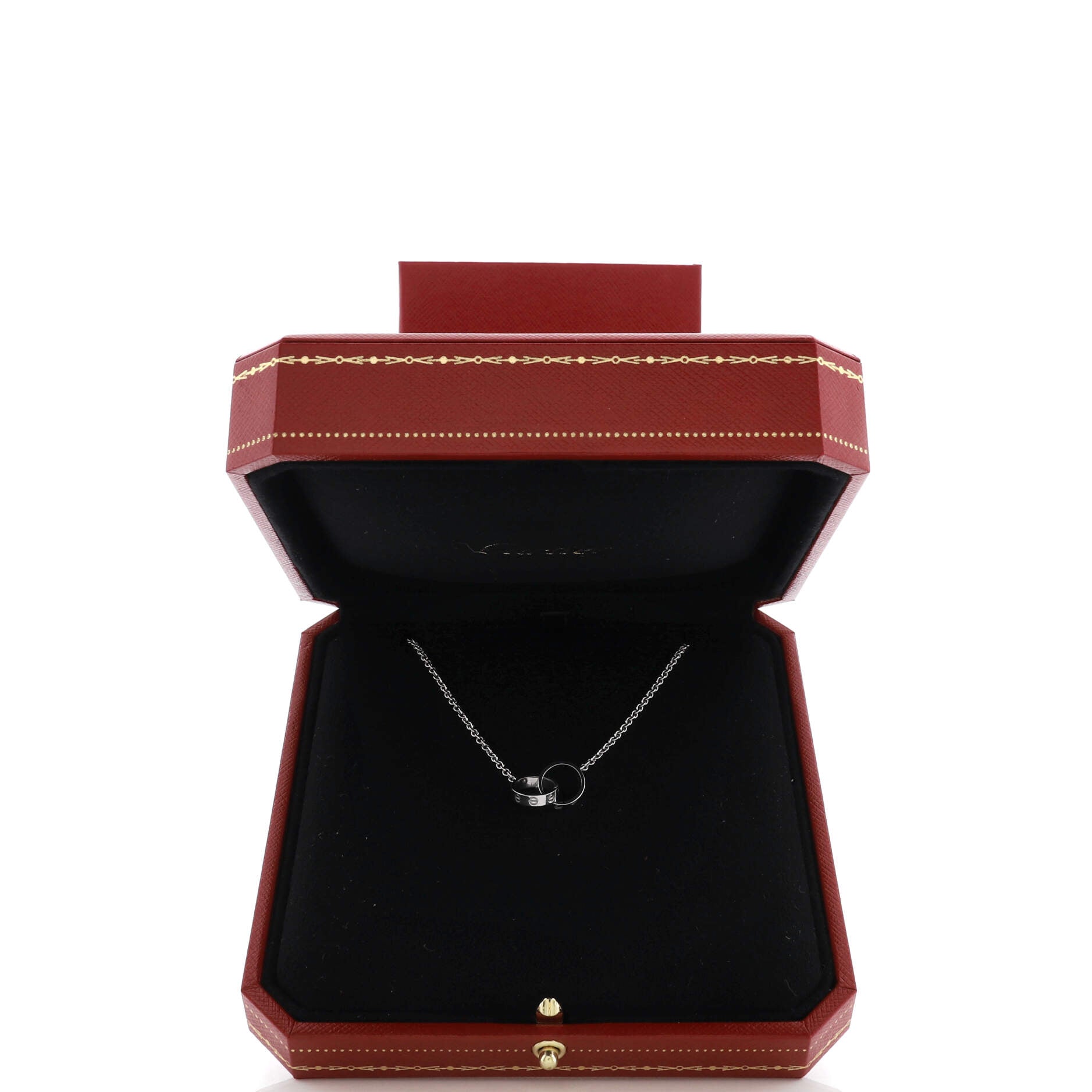 Love Interlocking Necklace 18K White Gold