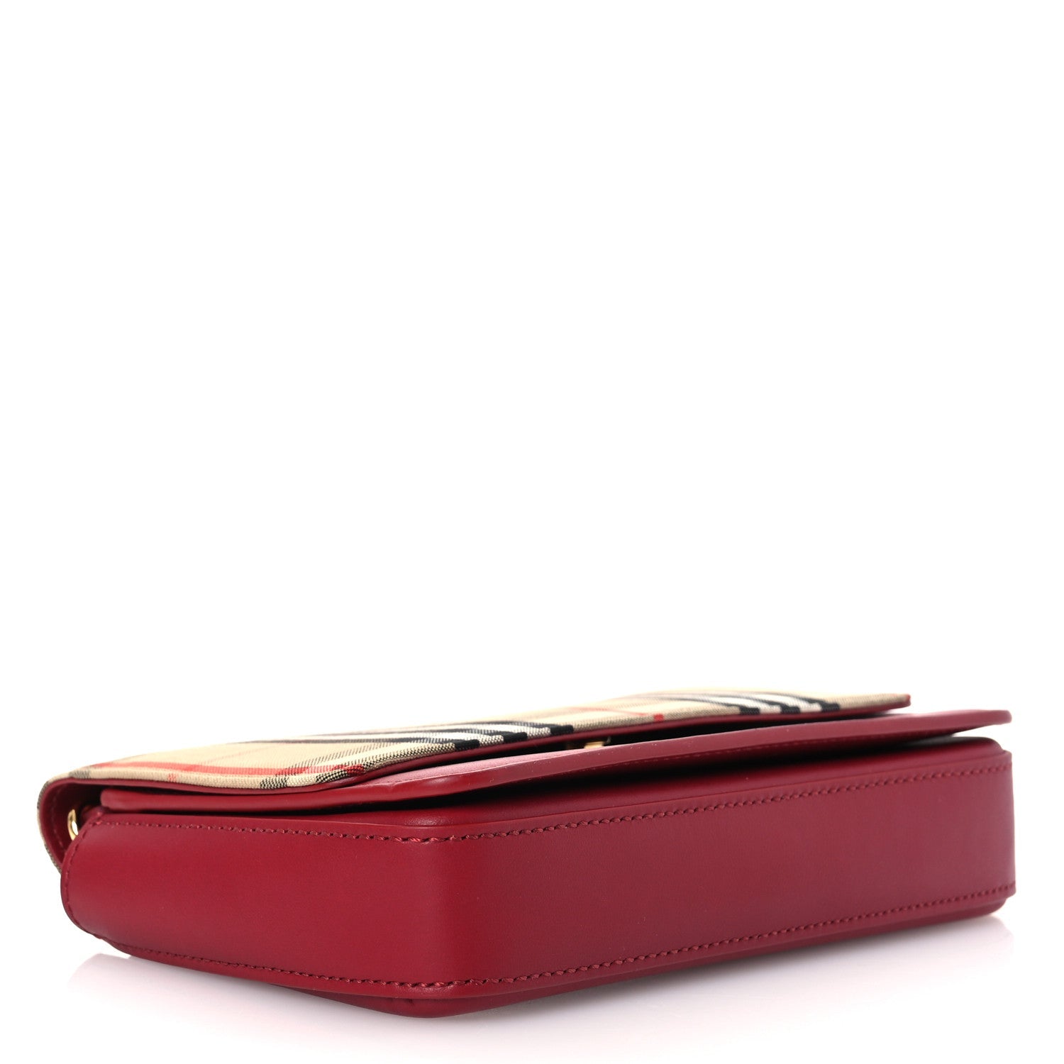 Calfskin Vintage Check Hayes Crossbody Parade Red