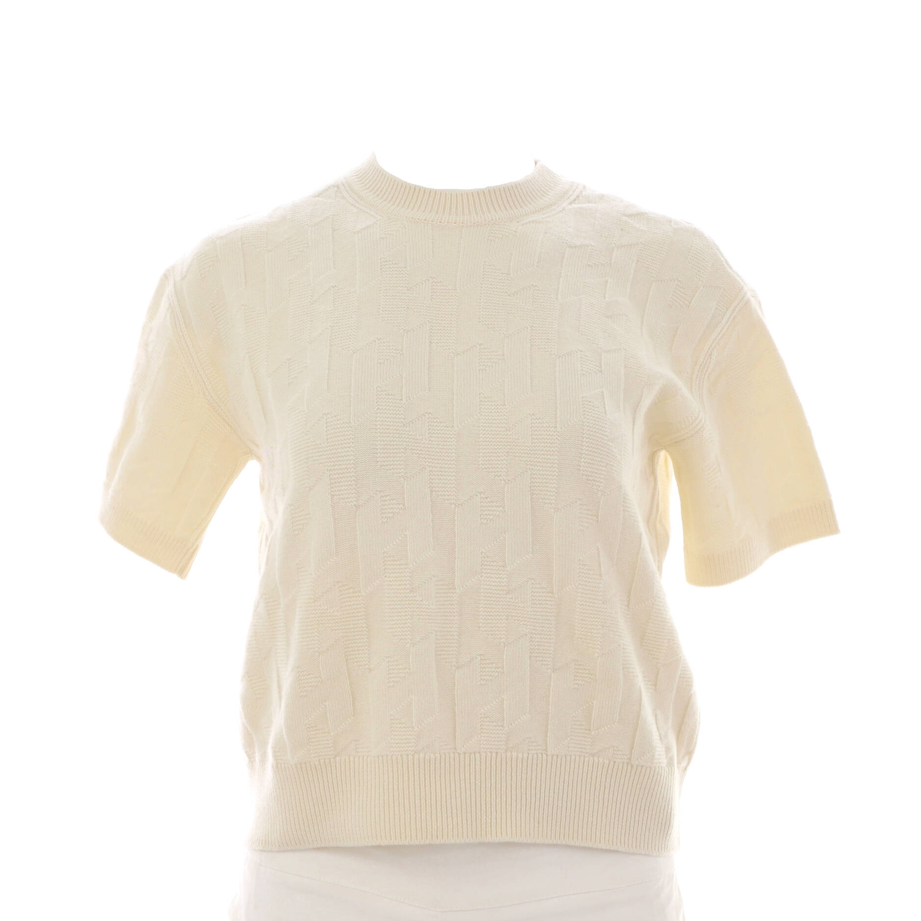 Women's H Short Sleeve Crewneck Sweater Wool