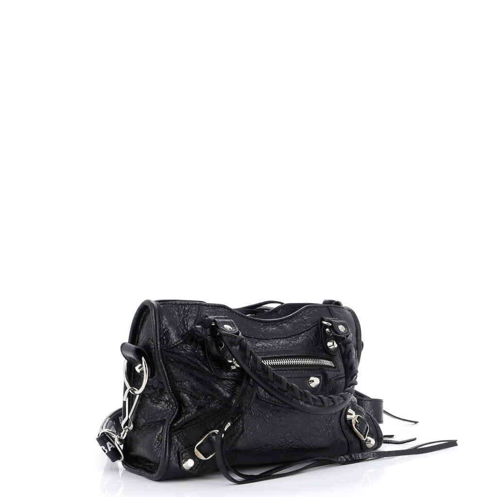 Logo Strap City Classic Studs Bag Leather Mini