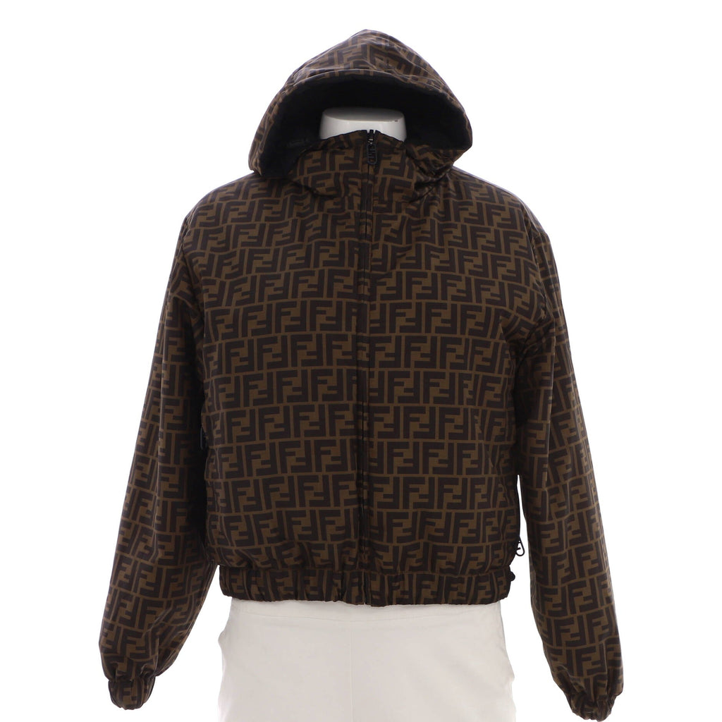 Women's Reversible Logo Tape Windbreaker Jacket Zucca Polyester
