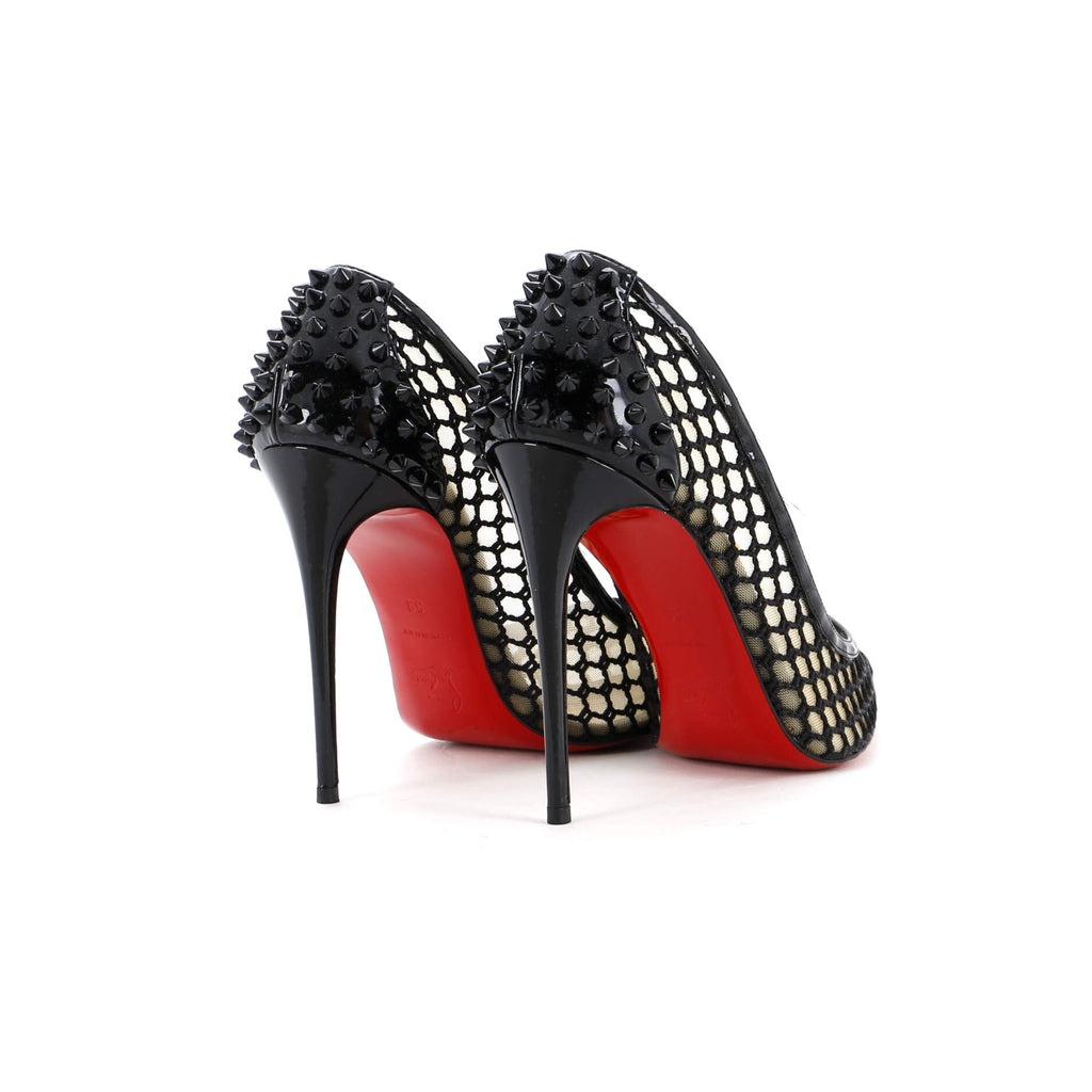 Women's Guni Pumps Spiked Fishnet Mesh 100