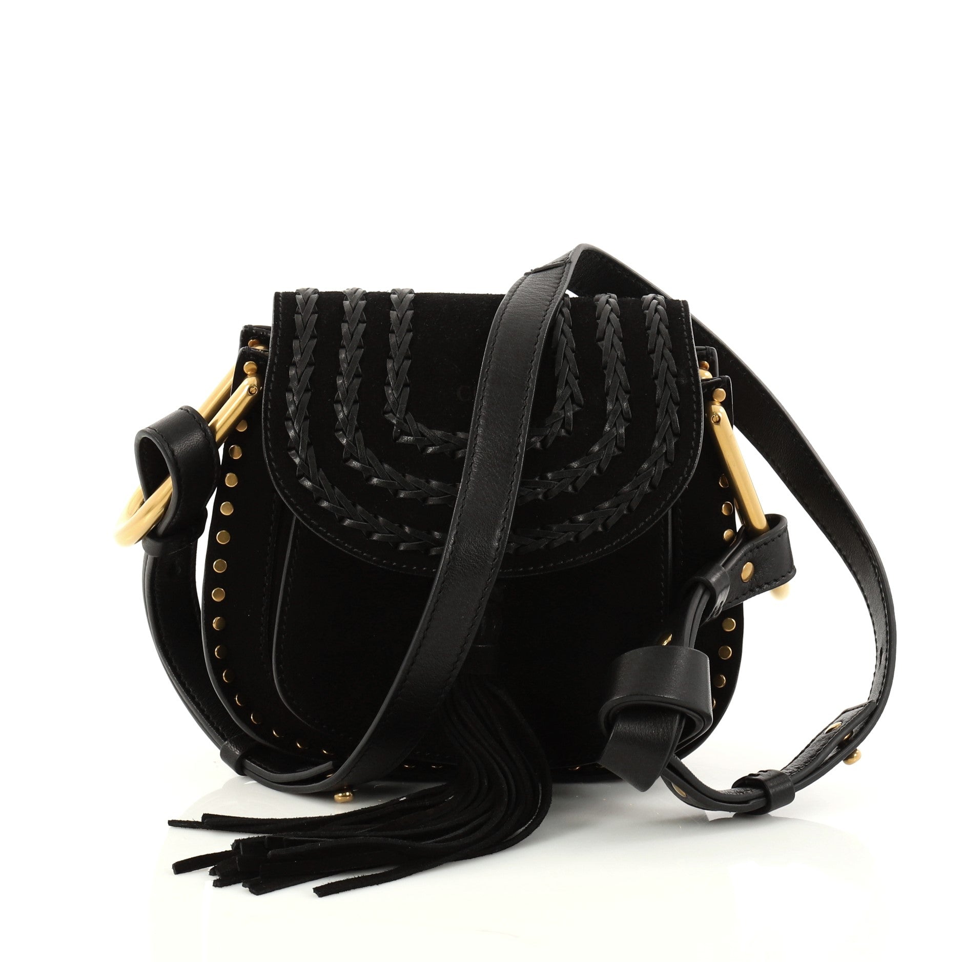 Hudson Handbag Whipstitch Suede Mini
