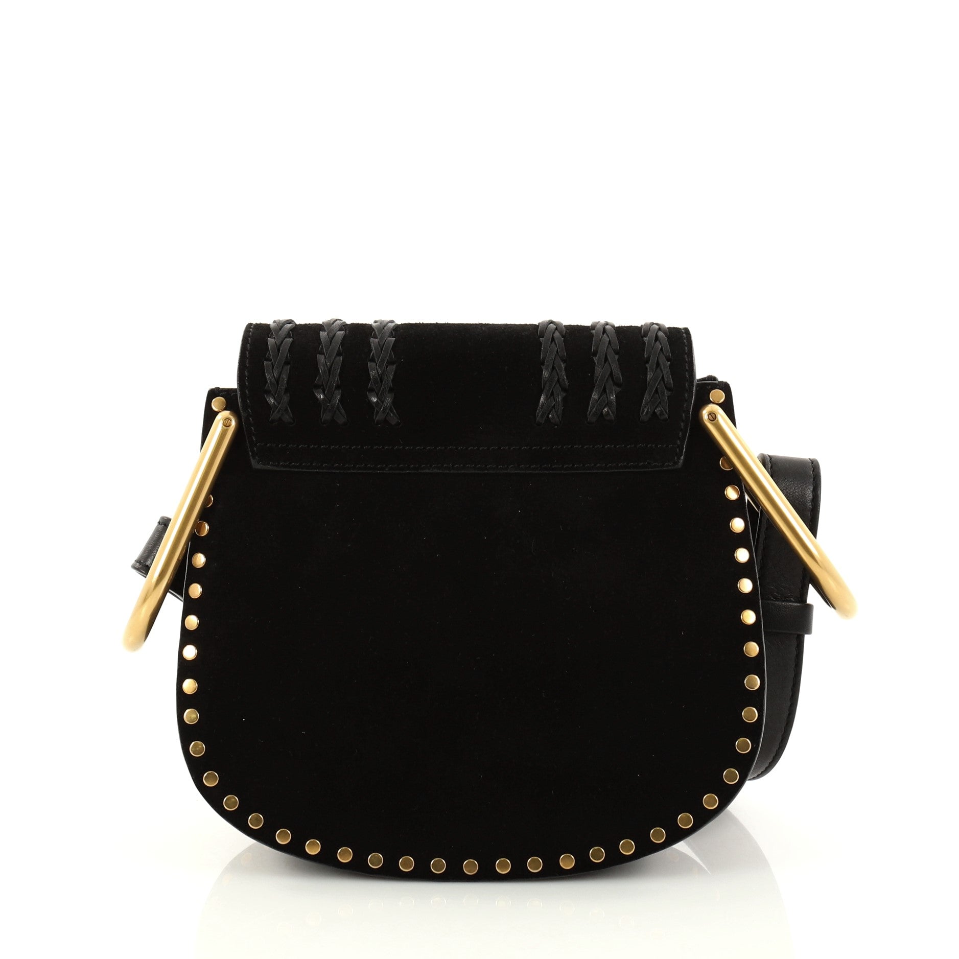 Hudson Handbag Whipstitch Suede Mini