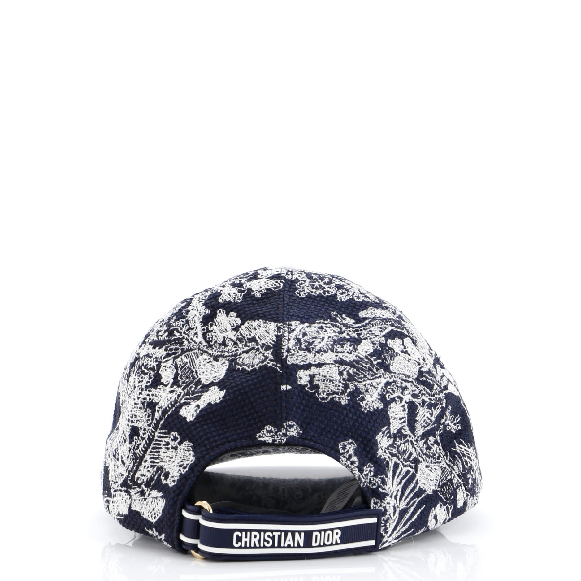 D-Player Toile de Jouy Baseball Cap Embroidered Canvas