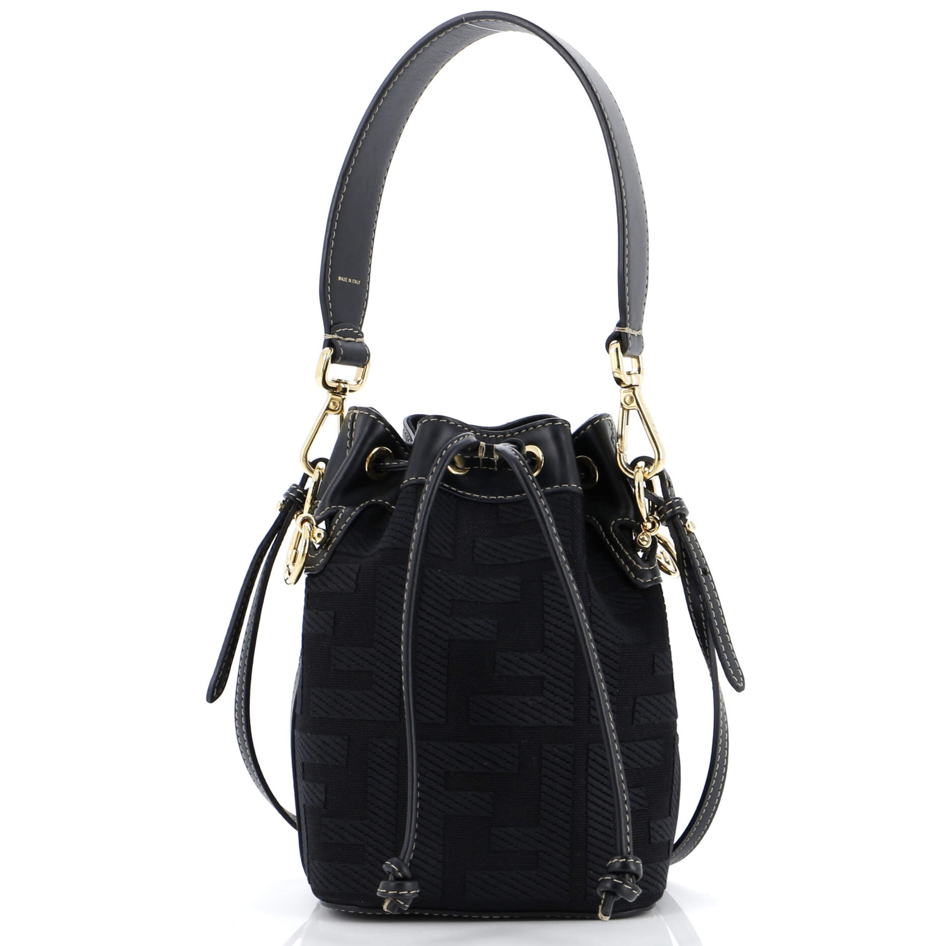 Mon Tresor Bucket Bag Zucca Embroidered Canvas Mini