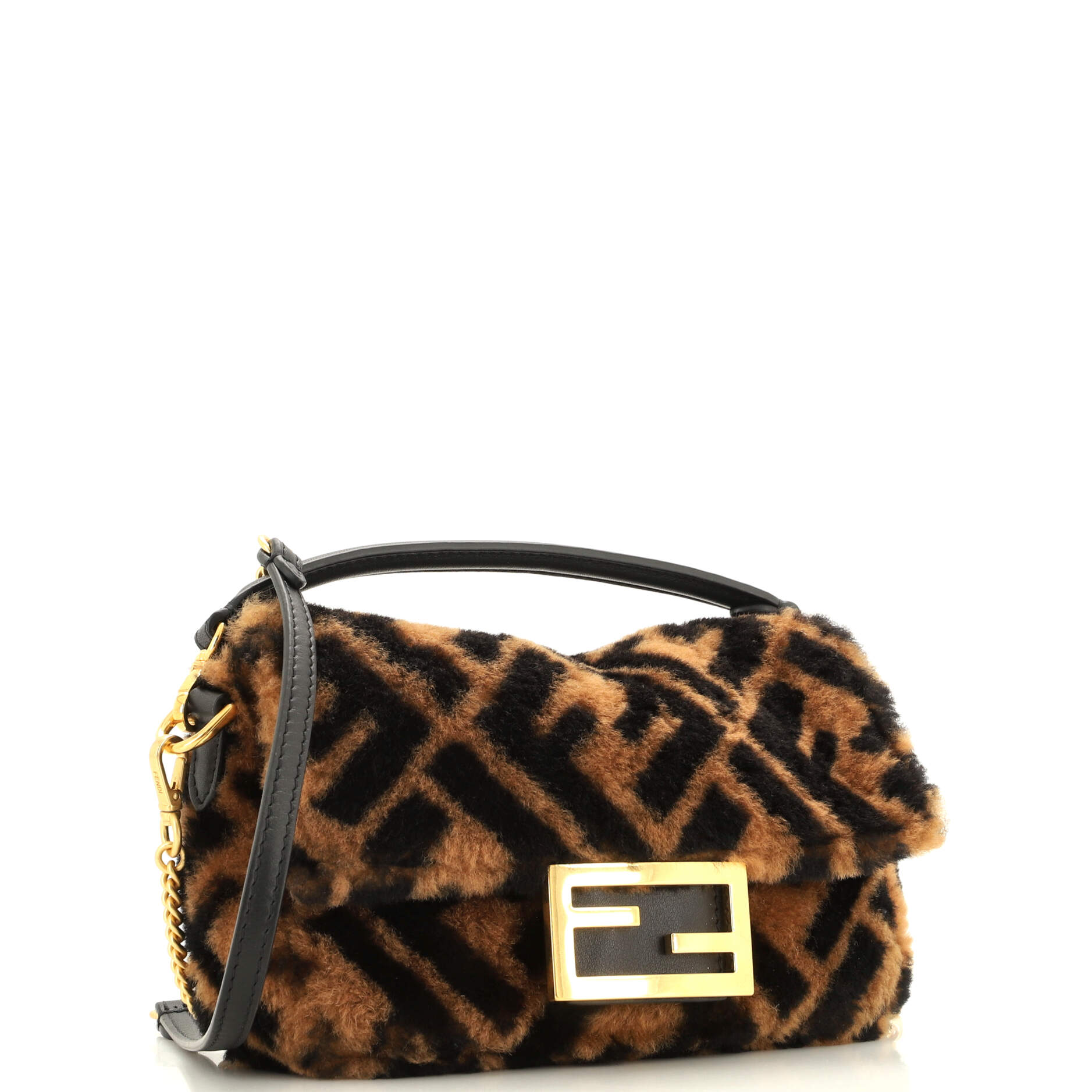 Baguette NM Bag Zucca Shearling Mini